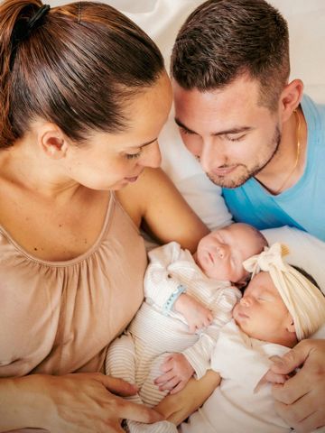 Mathilde et Yohann, séance naissance